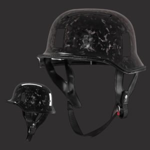 005 Wholesale Carbon Fiber Half Helmet | Ultra-Lightweight 590g | DOT Approved Retro Shell